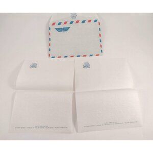 Vtg Elco Mailquick Airmail Envelope & Stationery Set Hotel Eden Au Lac Zurich